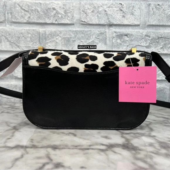 Kate Spade Katy Leopard Haircalf Medium Convertible Shoulder Bag & Crossbody